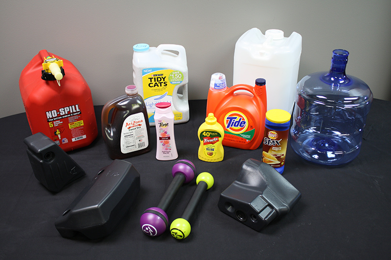Bottles and packaging for many consumer products used every day, produced in molds built by Creative Blow Mold Tooling.